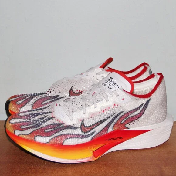 Nike ZoomX VaporFly Next% 3 'Ekiden Pack' Mens 12 13 White Habanero Red